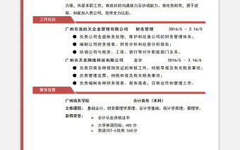 红色简约会计财务相关岗位求职面试简历模板下载