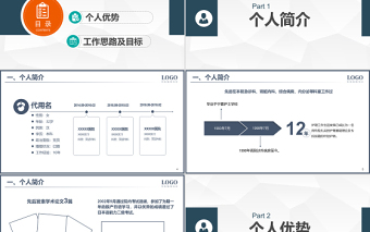 2022护士长竞聘报告PPT简洁微粒体风内部岗位竞聘个人简历模板