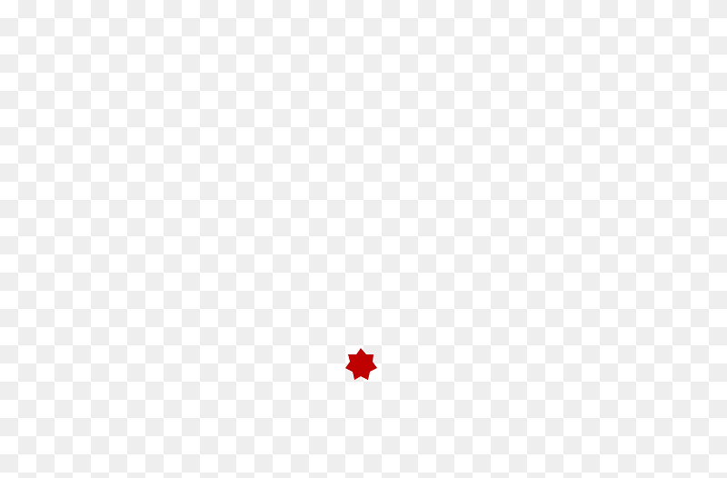 红色单个七角星图标元素