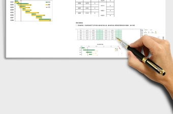 实用项目流程甘特图通用Excel模板