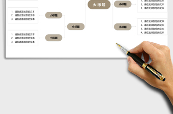 发散思维导图Excel表格