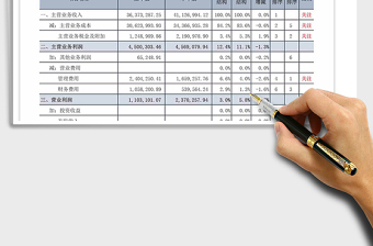 2021年损益表参数对比