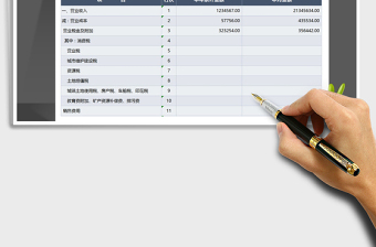 2021年损益表月度（精致商务·自动统计）免费下载