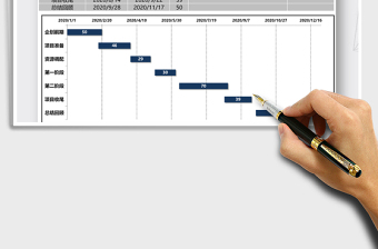 2021年项目进程甘特图