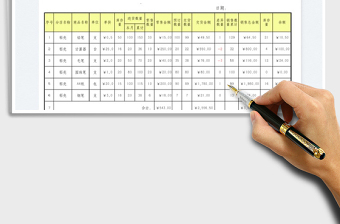 2022商品销售库存报表免费下载