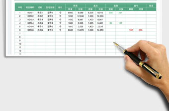 2023库存盘点表免费下载