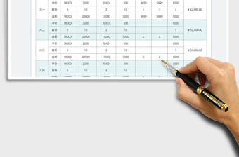 2023大学费用预算表免费下载