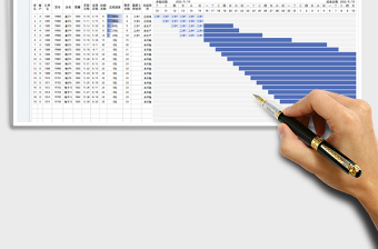 2023生产进度自动分析表---甘特图免费下载