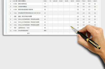 2023电气设备安装工程费用核算表免费下载