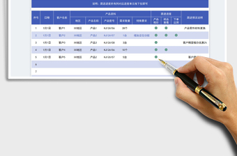 2023客户订单进度管理明细表免费下载