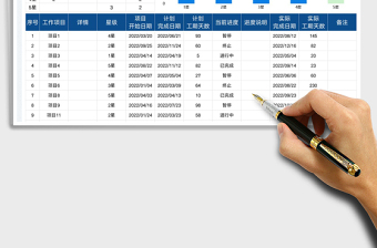 2023工作计划跟踪表免费下载