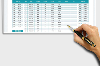 2023费用支出日记账免费下载