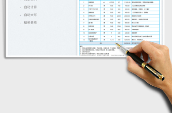 2023装修报价单免费下载