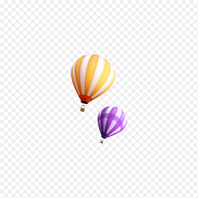 彩色热气球装饰免抠素材