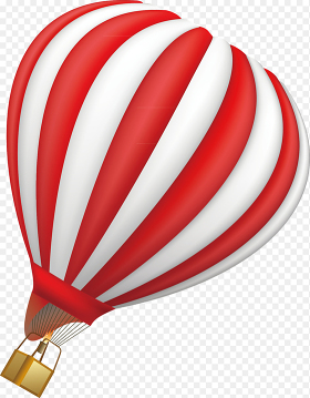 单个热气球装饰免抠元素素材