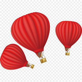 热气球简约活泼装饰免抠元素素材
