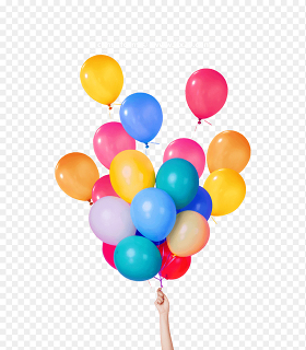 漂浮的彩色气球喜庆快乐儿童节元素
